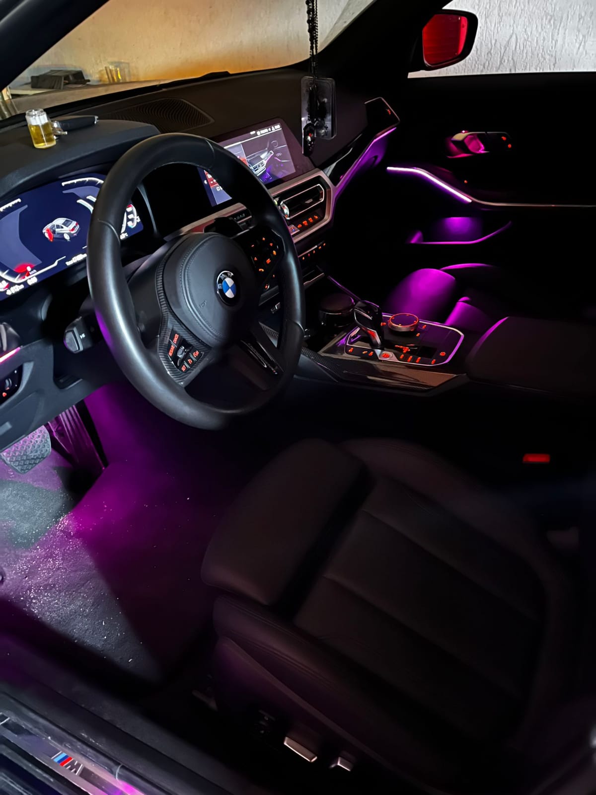 lumini ambientale BMW g20 seria 3 dedicate originale control din navigatie