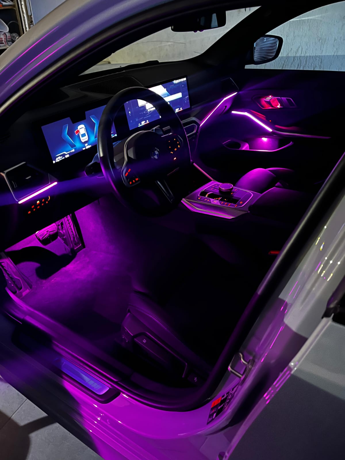 lumini ambientale BMW g20 seria 3 dedicate originale control din navigatie